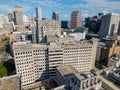 Aerial photo old abandoned university building in Downtown New Orleans Louisiana Royalty Free Stock Photo