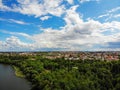 Aerial photo of Pantelimon park Royalty Free Stock Photo