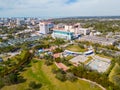 Aerial photo Payne Park and government buildings Sarasota FL Royalty Free Stock Photo