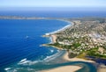 Aerial photo of Plettenberg Bay in the Garden Route Royalty Free Stock Photo