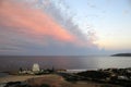 Aerial photo of Plettenberg Bay in the Garden Route Royalty Free Stock Photo