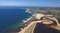 Aerial photo of Plettenberg Bay in South Africa Royalty Free Stock Photo