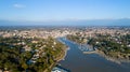 Aerial photo of Pornic bay in Loire Atlantique