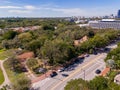 Aerial photo print Peacock Park Coconut Grove Miami FL 2024 Royalty Free Stock Photo