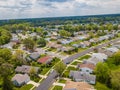 Quiet street in small american town Royalty Free Stock Photo