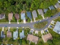 Quiet street in small american town Royalty Free Stock Photo