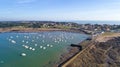 Aerial photo of Saint Gildas port in Prefailles