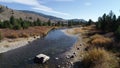 Aerial Photo-Salmon River, Idaho Royalty Free Stock Photo