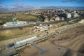 Aerial photo of the Saltdean art deco Lido in East Sussex