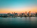 Aerial photo of San Diego bay area Royalty Free Stock Photo