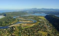 Aerial photo of Sedgefield, Garden Route, South Africa Royalty Free Stock Photo