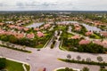 Aerial photo of single family homes in Cooper City neighborhoods