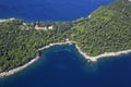 Aerial photo of Lokrum island near Dubrovnik Royalty Free Stock Photo