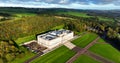 Aerial Photo of Stormont Parliament Buildings home of The Northern Ireland Assembly Dundonald Belfast Co Down Northern Ireland 23- Royalty Free Stock Photo