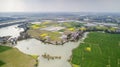 Aerial photo of summer rural ecological pastoral scenery in xuancheng city, anhui province, China