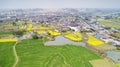 Aerial photo of summer rural ecological pastoral scenery in xuancheng city, anhui province, China