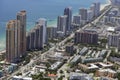 Aerial photo of Sunny Isles Beach FL Royalty Free Stock Photo