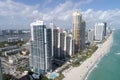 Aerial photo of Sunny Isles Beach Royalty Free Stock Photo