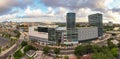 Aerial photo sunset at the Miami River Landing mixed use real estate project