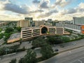 Aerial photo sunset over Miami Dade State Attorneys Office building