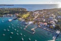 Aerial photo of Sydney - Watsons Bay boats harbour Royalty Free Stock Photo