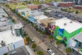 Aerial photo tourist shops and restaurants Myrtle Beach South Carolina Royalty Free Stock Photo