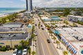 Aerial photo tourist shops and restaurants Myrtle Beach South Carolina