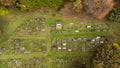 Aerial photo of the the town of Woodthorpe, it\'s a suburb in the south west of the city of York, North Yorkshire Royalty Free Stock Photo