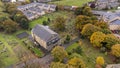 Aerial photo of the the town of Woodthorpe, it\'s a suburb in the south west of the city of York, North Yorkshire, Royalty Free Stock Photo