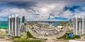 Aerial 360 photo Trump Towers Sunny Isles Beach FL