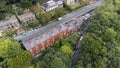 Aerial photo of a typical housing estate in Birkby close to the town centre in Huddersfield, in the Kirklees borough of West Royalty Free Stock Photo