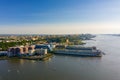 Aerial photo Weehawken Waterfront New Jersey Royalty Free Stock Photo
