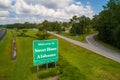 Aerial photo Welcome to Sweet Home Alabama USA Royalty Free Stock Photo