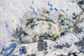 Aerial photo of Yellowstone Park Mammoth Royalty Free Stock Photo