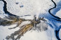 Aerial photo of Yellowstone Park Royalty Free Stock Photo