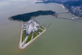 Aerial photo of zhuhai opera house