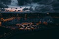 Aerial photo of zhuhai opera house