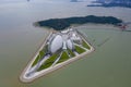 Aerial photo of zhuhai opera house