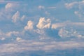 An aerial photograph of clouds outside of my airplane window