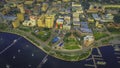 Aerial photograph of downtown west palm beach Royalty Free Stock Photo