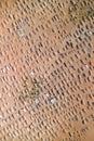 Aerial photograph of a graveyard