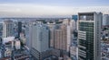 Aerial photograph of the marginal of Luanda, Angola. Africa.Difference between new and old buildings. Royalty Free Stock Photo