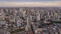 Aerial photograph of the marginal of Luanda, Angola. Africa.Difference between new and old buildings.