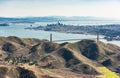 Aerial photograph of San Francisco Bay Area Royalty Free Stock Photo