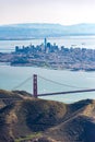 Aerial photograph of San Francisco Bay Area Royalty Free Stock Photo