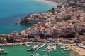 Aerial photographs of Castellamare del Golfo in Sicily Royalty Free Stock Photo