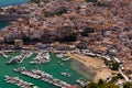 Aerial photographs of Castellamare del Golfo in Sicily Royalty Free Stock Photo