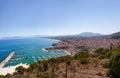 Aerial photographs of Castellamare del Golfo in Sicily Royalty Free Stock Photo