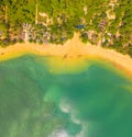 aerial photography above heaven beach