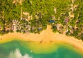 aerial photography above heaven beach